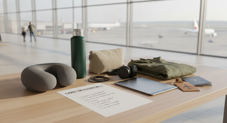 Carry-on packing list.