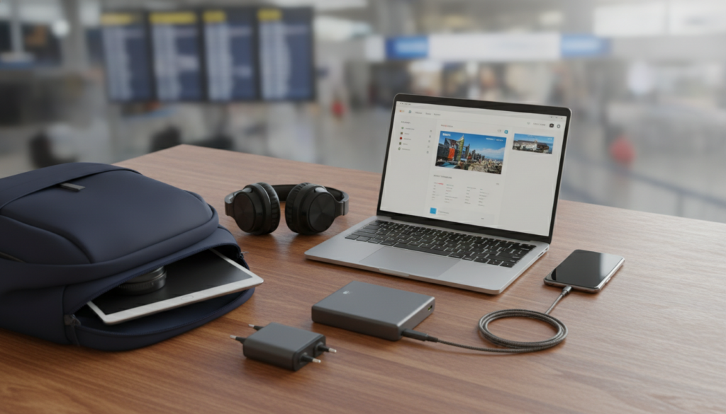 Carry-on packing list for electronics