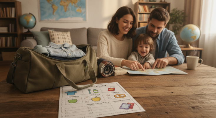 Family travel checklist.