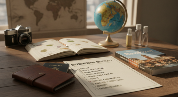 International travel checklist.