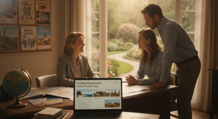 travel agent for family vacation,